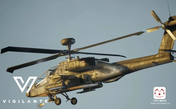 AH-64D 长弓阿帕奇3d模型
