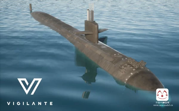 洛杉矶治安号核动力攻击潜艇模型