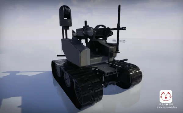 军用遥控机器人3D模型