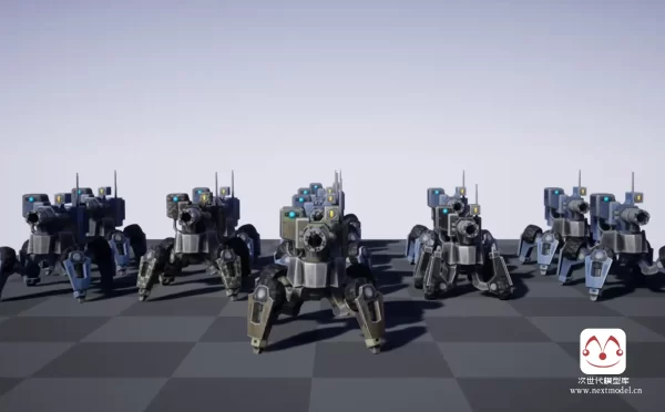 自主武装机器人模型