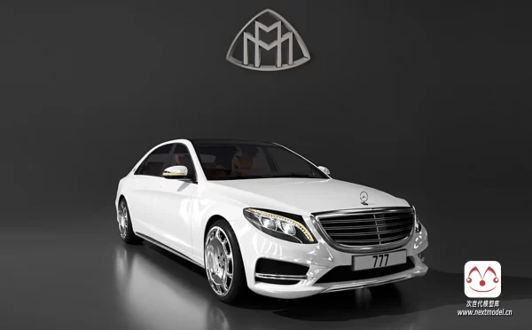 Mercedes-Benz Maybach奔驰梅赛德斯迈巴赫S级轿车汽车3D模型