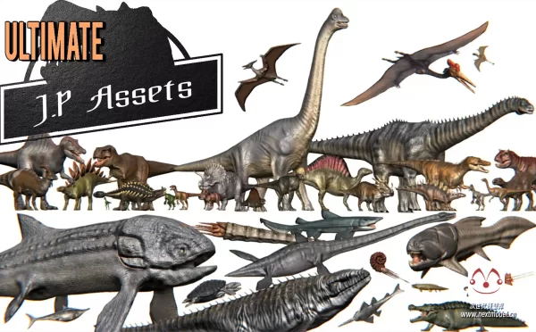 侏罗纪时代恐龙模型终极合集包