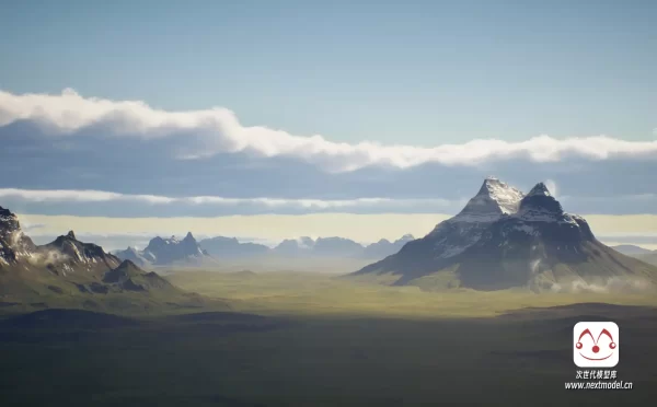 超高品质冰岛苔原山地地形自然景观