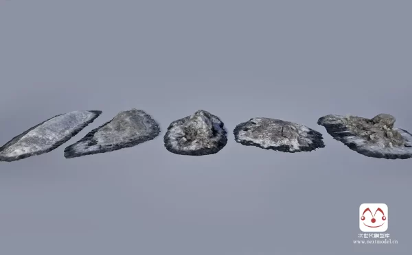 雪堆扫描3D模型