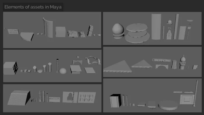 库鲁山谷失落神庙项目中的建模纹理贴图创作教程-次世代模型库