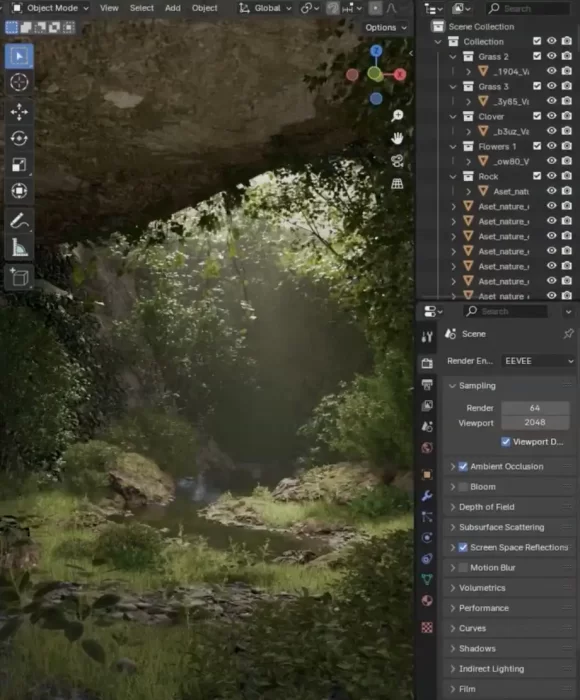 Blender 4.2中的下一代实时渲染引擎EEVEE揭秘-次世代模型库