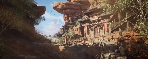 揭秘如何使用UE5创作中国风沙漠建筑奇景