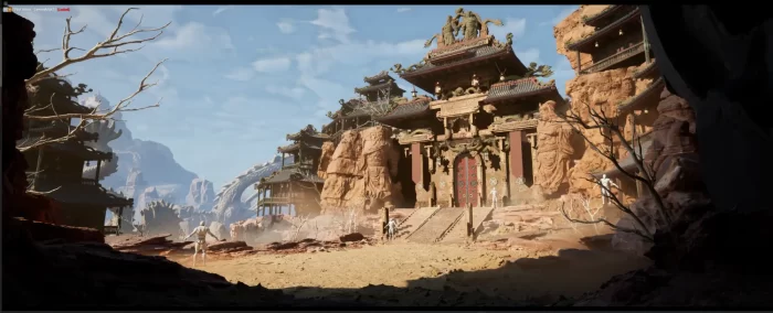 揭秘如何使用UE5创作中国风沙漠建筑奇景-次世代模型库