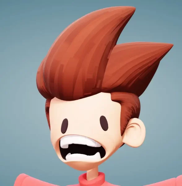 展示如何在Blender中为风格化角色设计的复杂3D骨骼系统