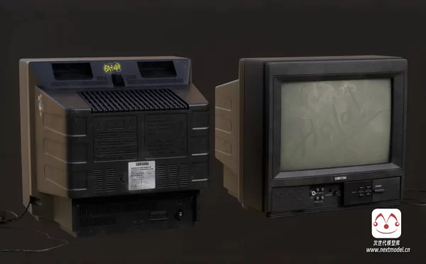 90年代老旧电视3D模型