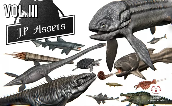 侏罗纪恐龙模型带动画合集3
