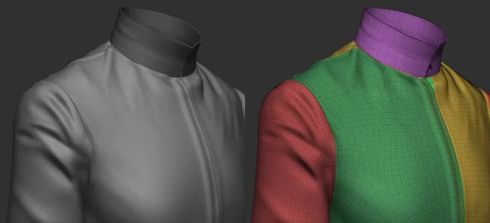 利用ZBrush、Maya和XGen重生《归来奥特曼》中百合子形象-次世代模型库