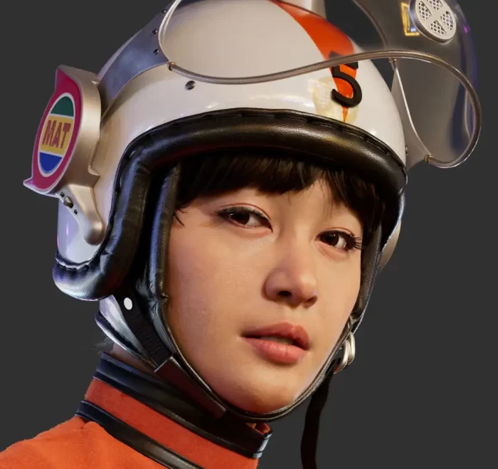 利用ZBrush、Maya和XGen重生《归来奥特曼》中百合子形象-次世代模型库