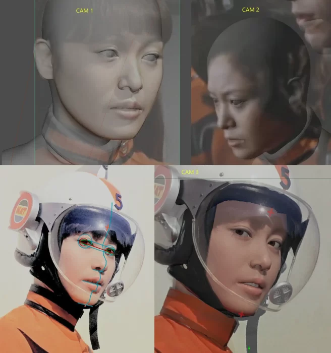 利用ZBrush、Maya和XGen重生《归来奥特曼》中百合子形象-次世代模型库