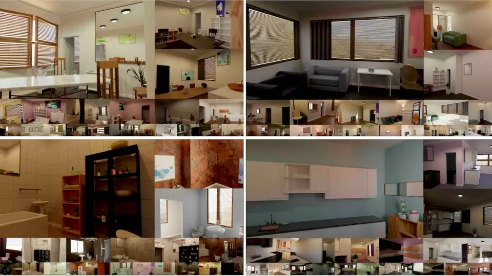 Infinigen Indoors开源发布：Blender内程序化生成3D室内场景-次世代模型库