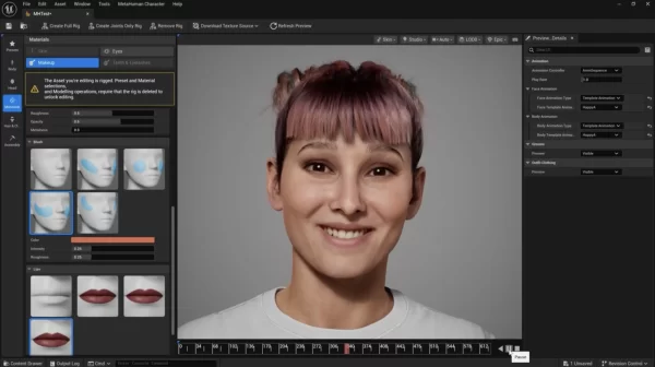 探索 Unreal Engine 5.6 中的全新 MetaHuman 功能