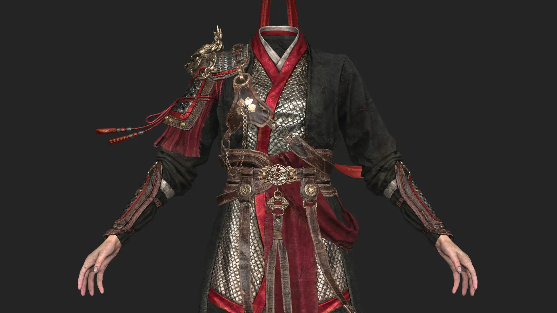 【国风惊艳】3D艺术家还原传奇女将穆桂英，细节美哭！-次世代模型库