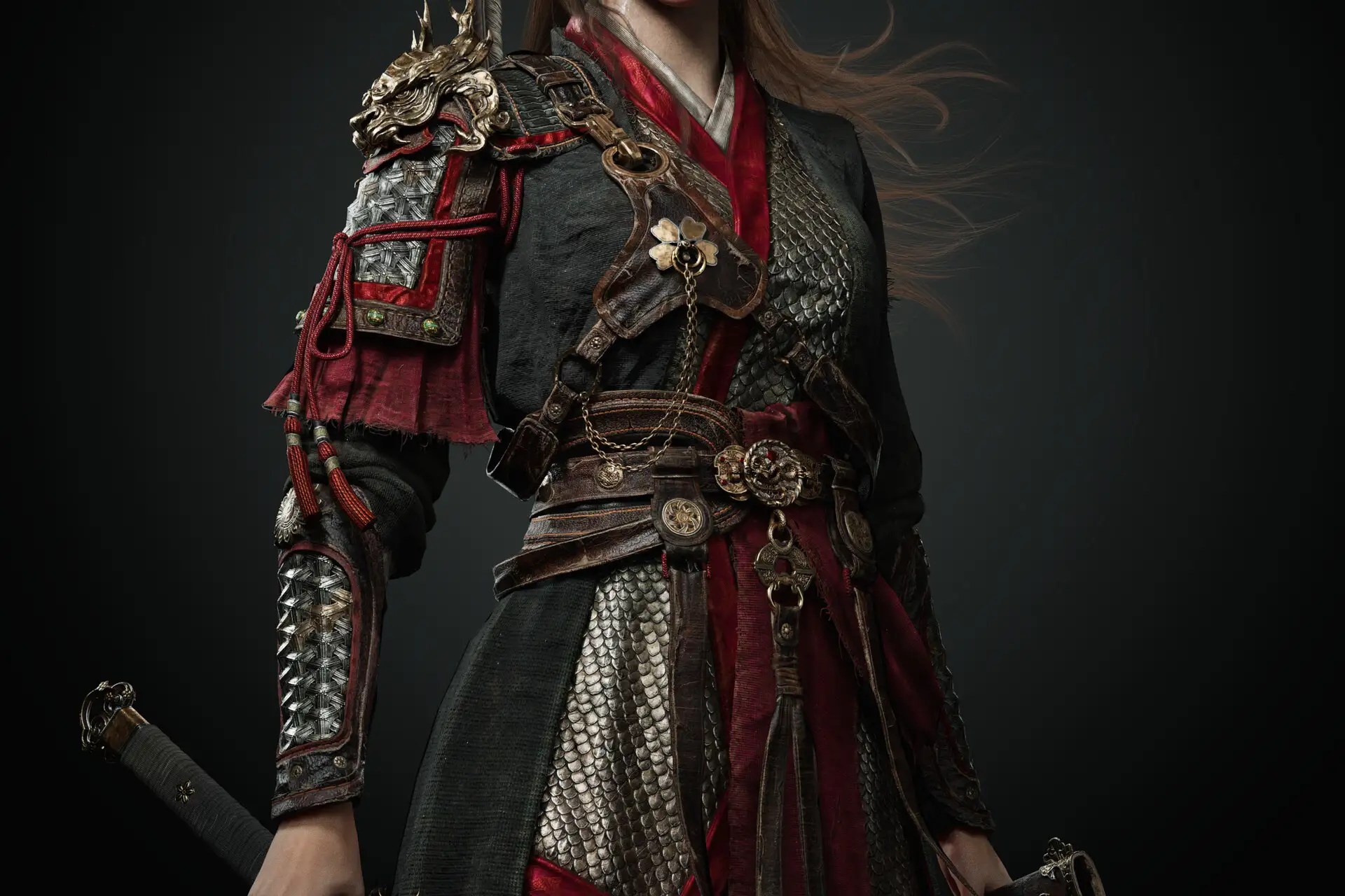 【国风惊艳】3D艺术家还原传奇女将穆桂英，细节美哭！-次世代模型库