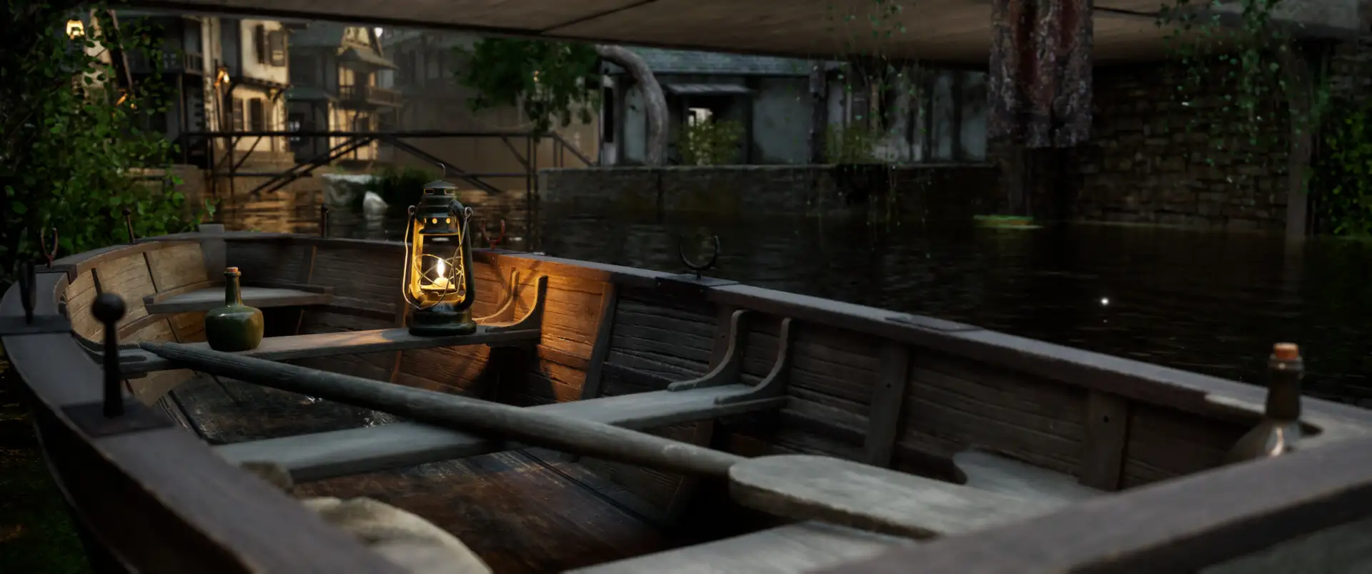 宁静河畔村庄场景！Ana Vien 使用 ZBrush & UE5 打造写实乡村风貌-次世代模型库