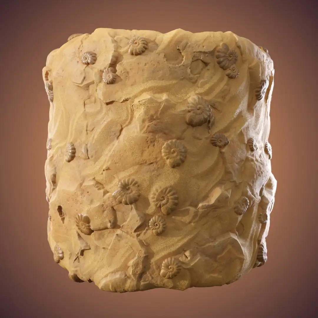 如何用Material Maker 1.4 制作沙地化石材质​​-次世代模型库