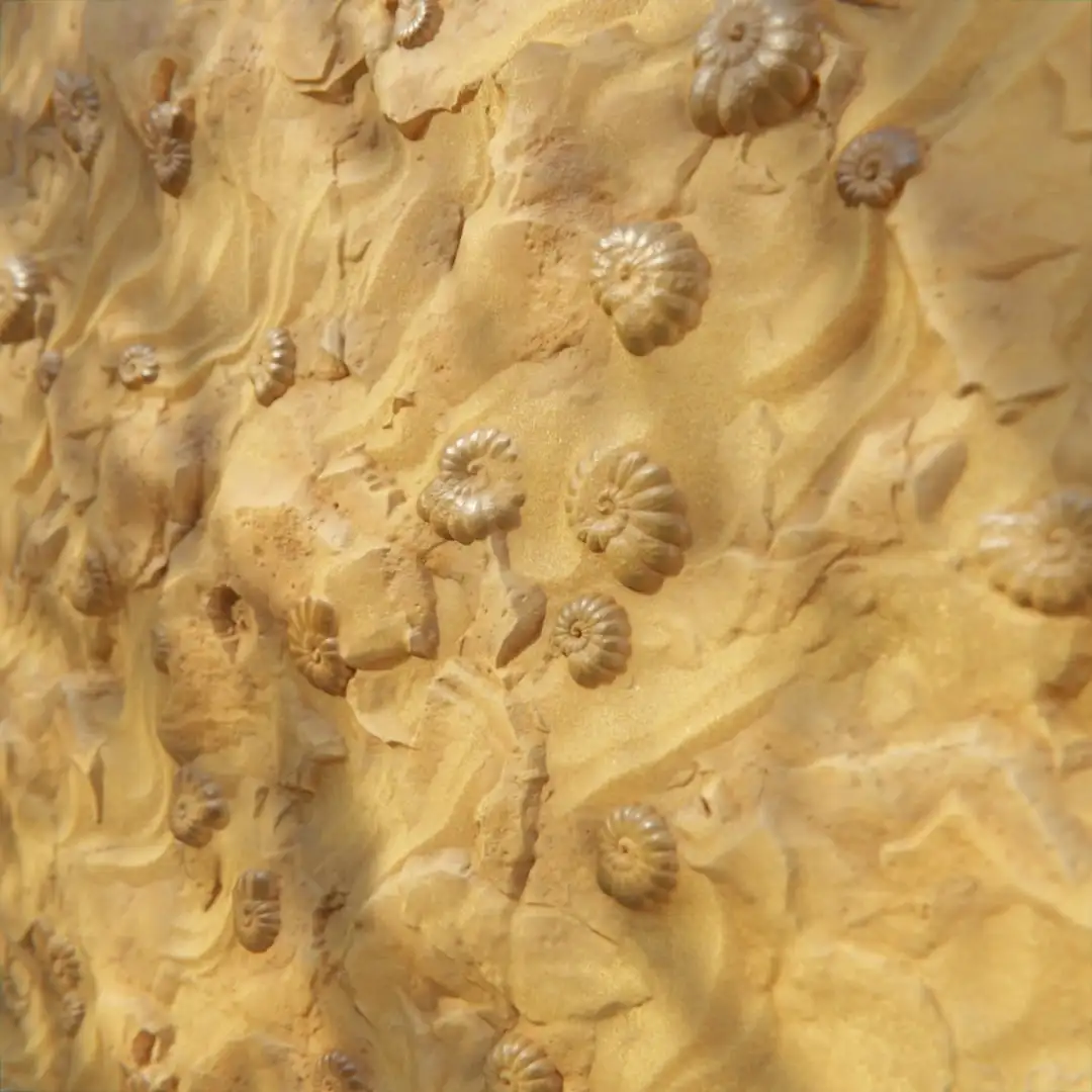 如何用Material Maker 1.4 制作沙地化石材质​​-次世代模型库