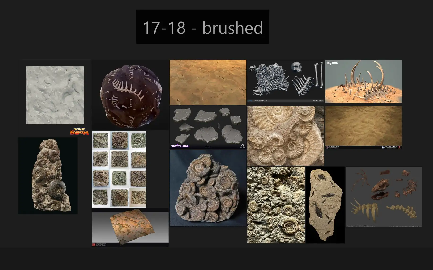 如何用Material Maker 1.4 制作沙地化石材质​​-次世代模型库