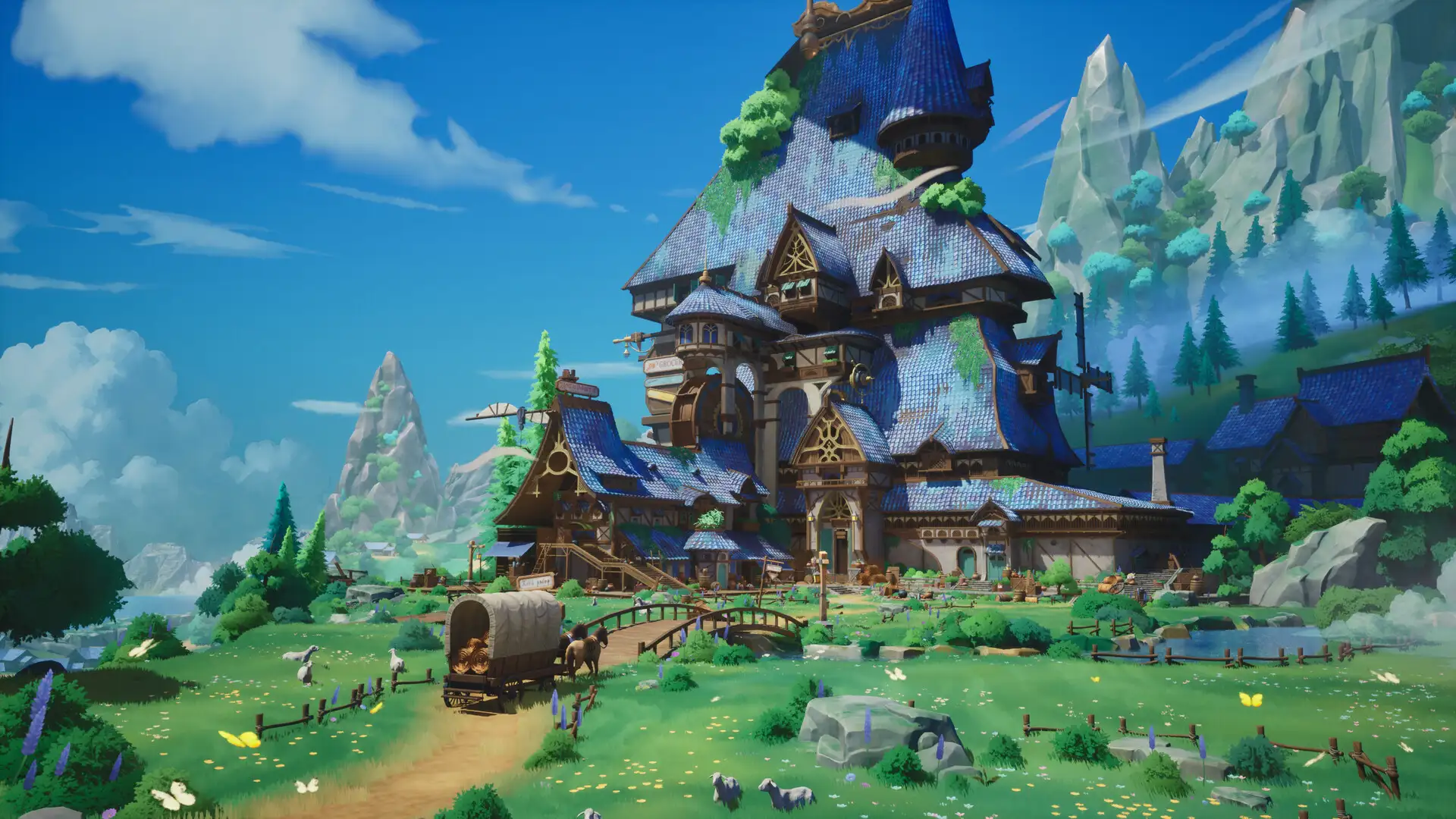 迪士尼童话画风！快来看看艺术家使用ZBrush与虚幻5打造的风格化场景-次世代模型库