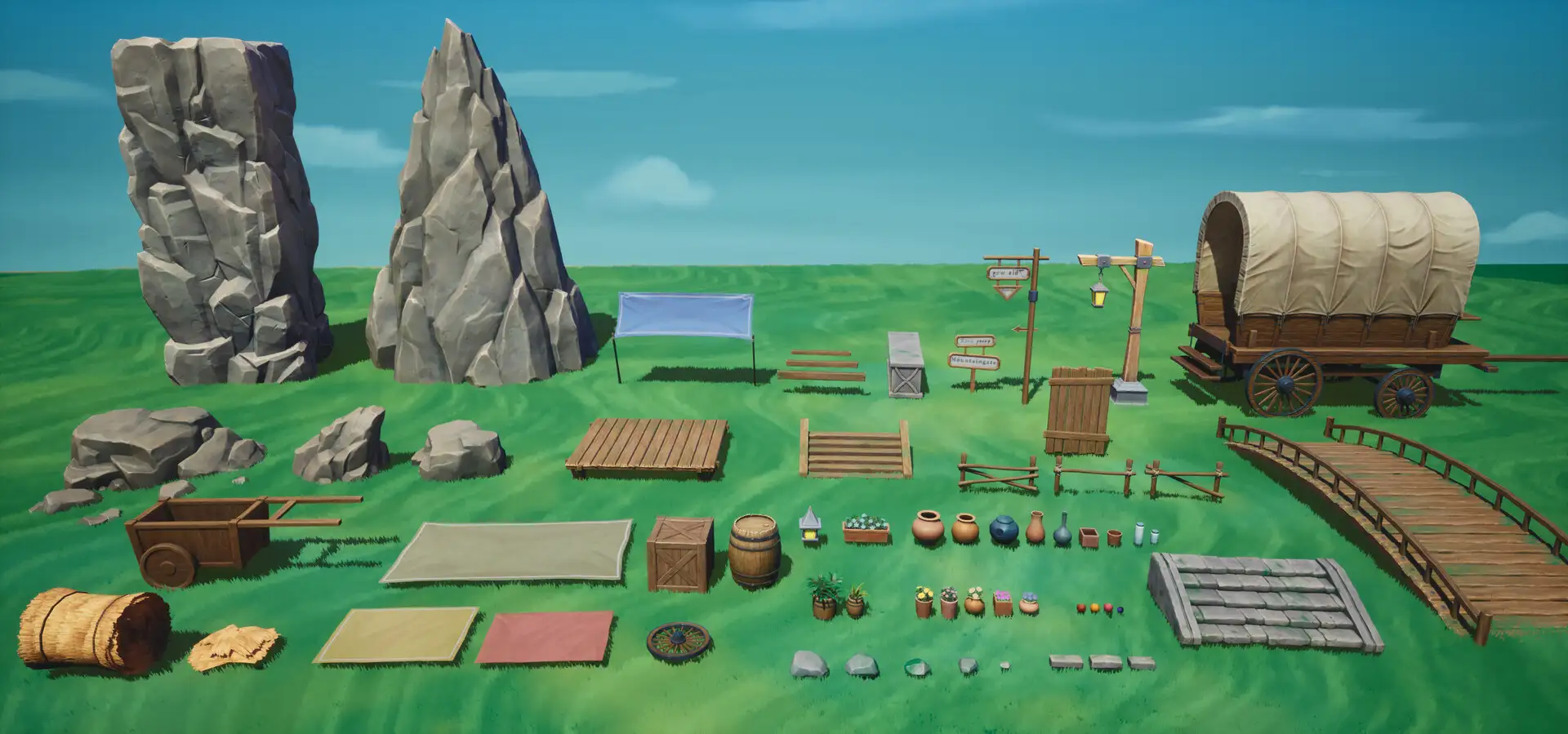 迪士尼童话画风!快来看看艺术家使用ZBrush与虚幻5打造的风格化场景-次世代模型库 迪士尼童话画风!快来看看艺术家使用ZBrush与虚幻5打造的风格化场景-次世代模型库