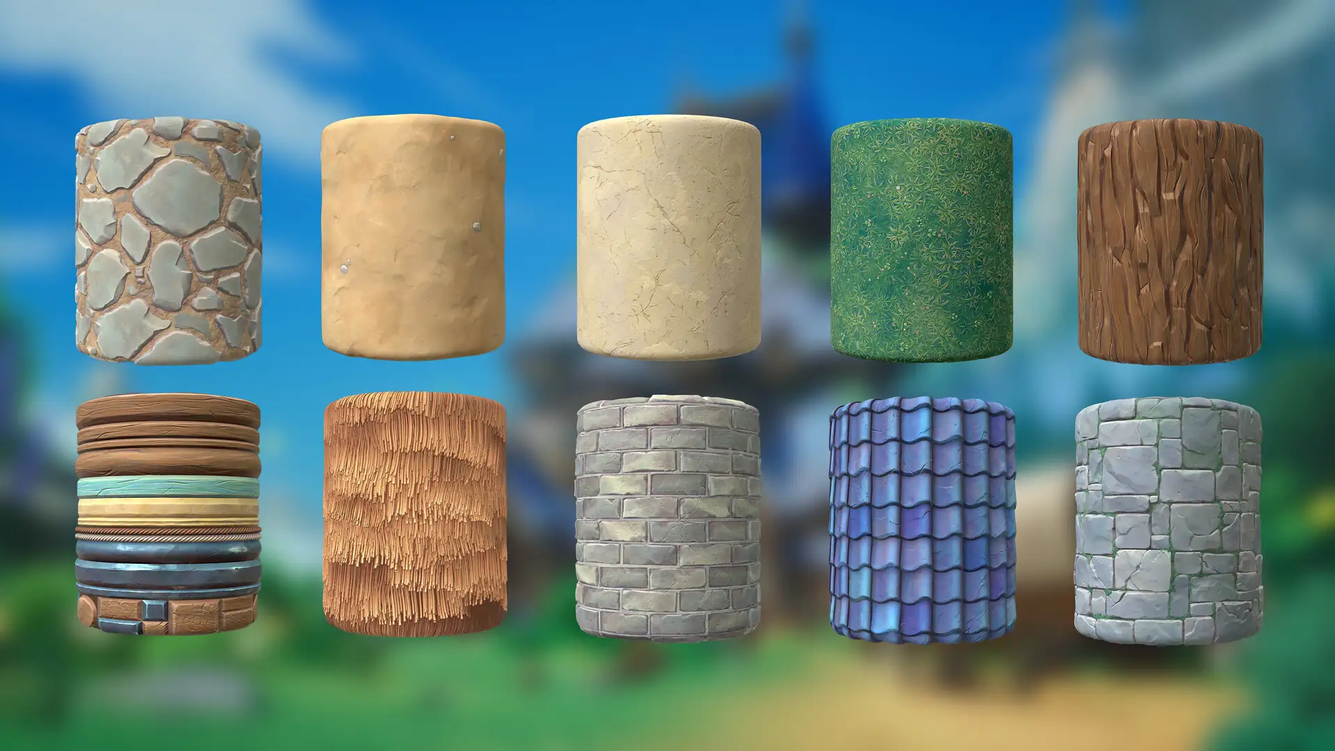 迪士尼童话画风！快来看看艺术家使用ZBrush与虚幻5打造的风格化场景-次世代模型库