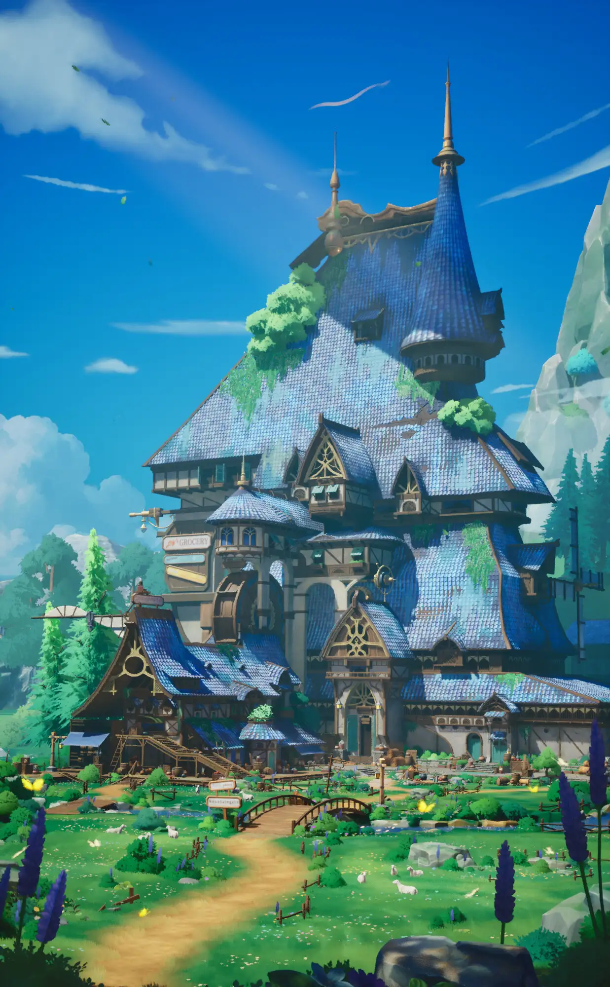 迪士尼童话画风！快来看看艺术家使用ZBrush与虚幻5打造的风格化场景-次世代模型库