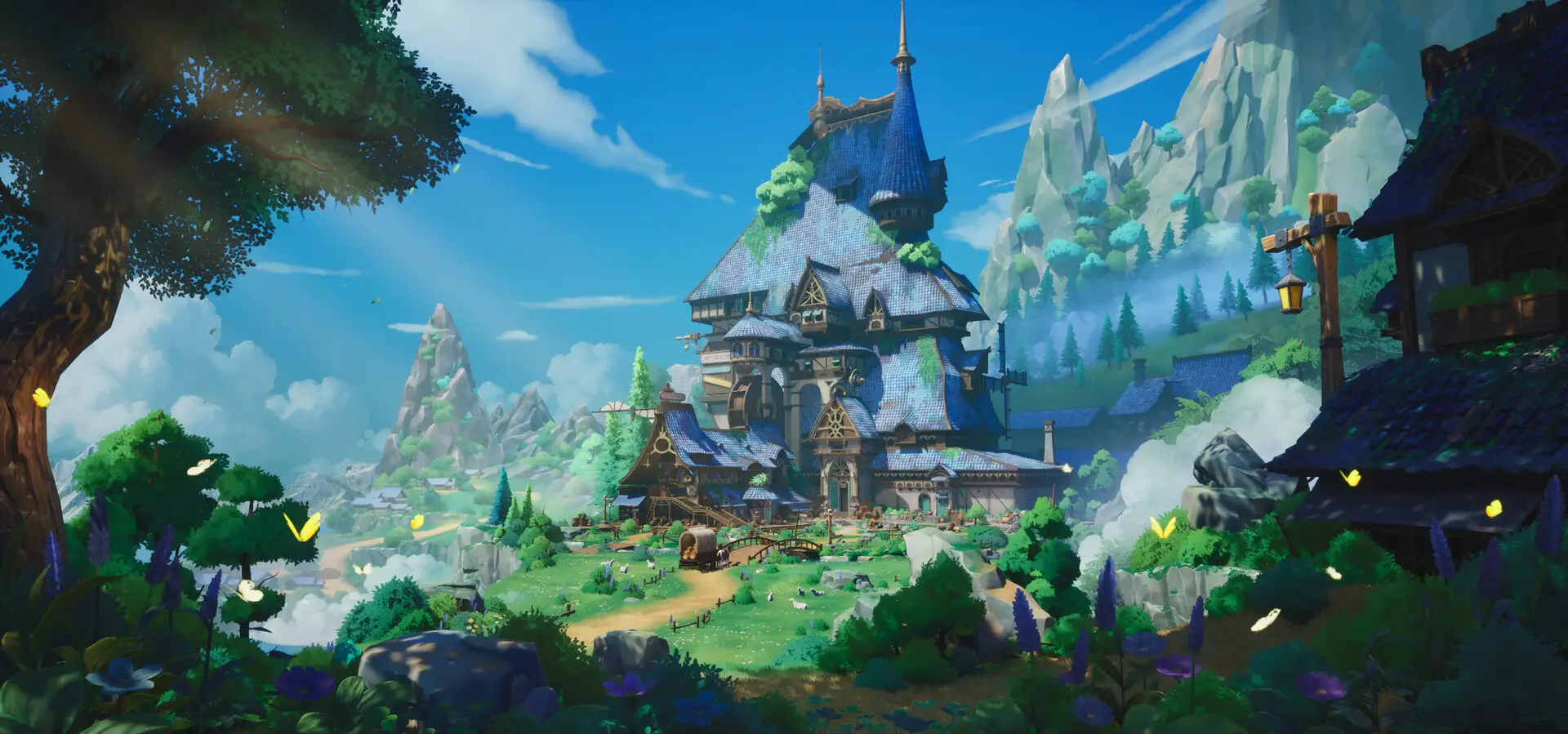 迪士尼童话画风！快来看看艺术家使用ZBrush与虚幻5打造的风格化场景-次世代模型库