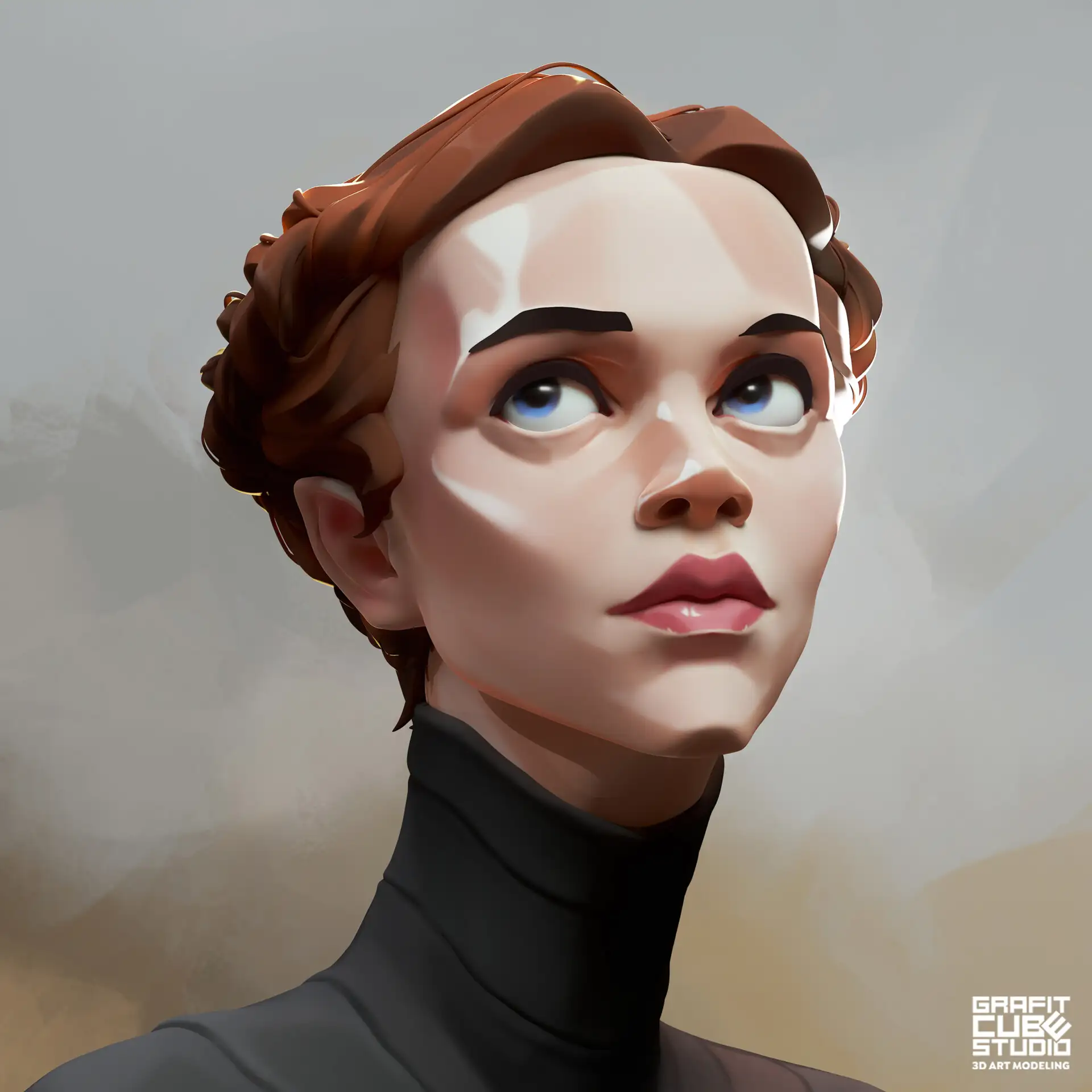 3D建模神还原2D手绘！Victor Titov用ZBrush+Marmoset打造「次元突破」角色​-次世代模型库