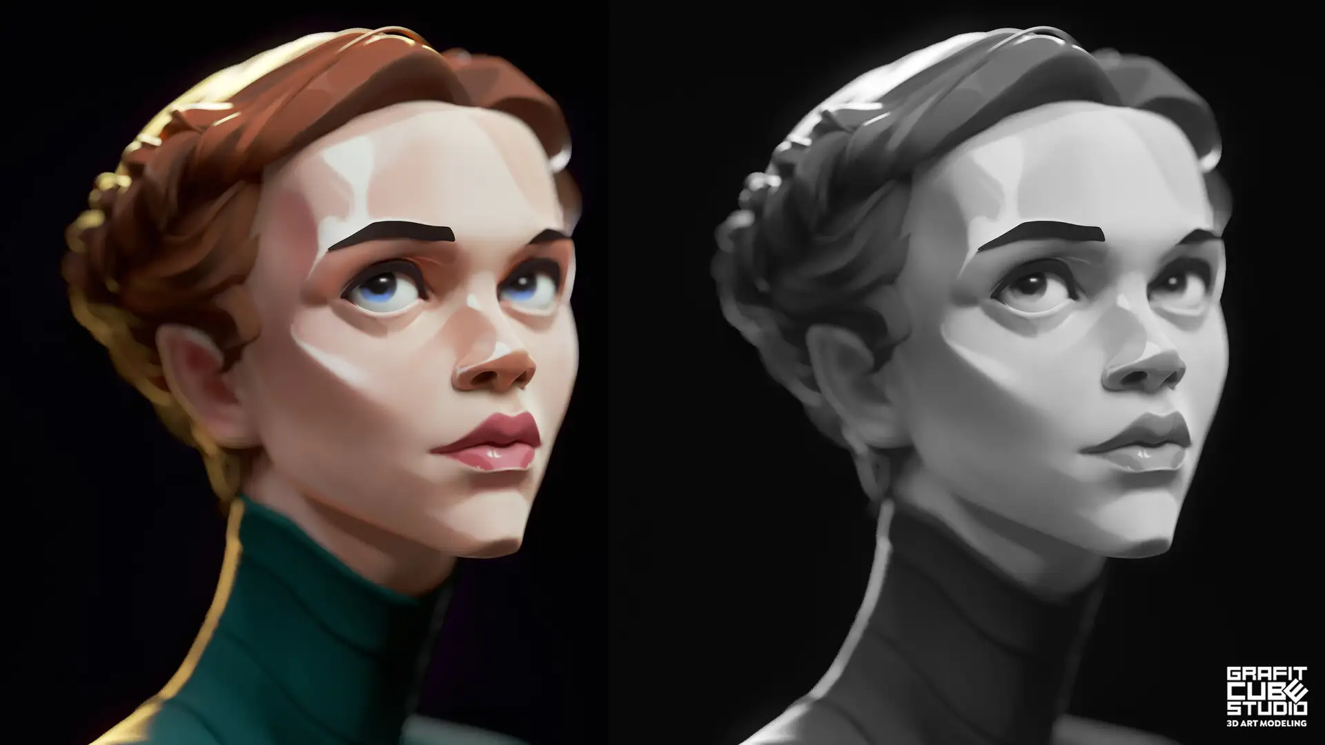 3D建模神还原2D手绘！Victor Titov用ZBrush+Marmoset打造「次元突破」角色​-次世代模型库