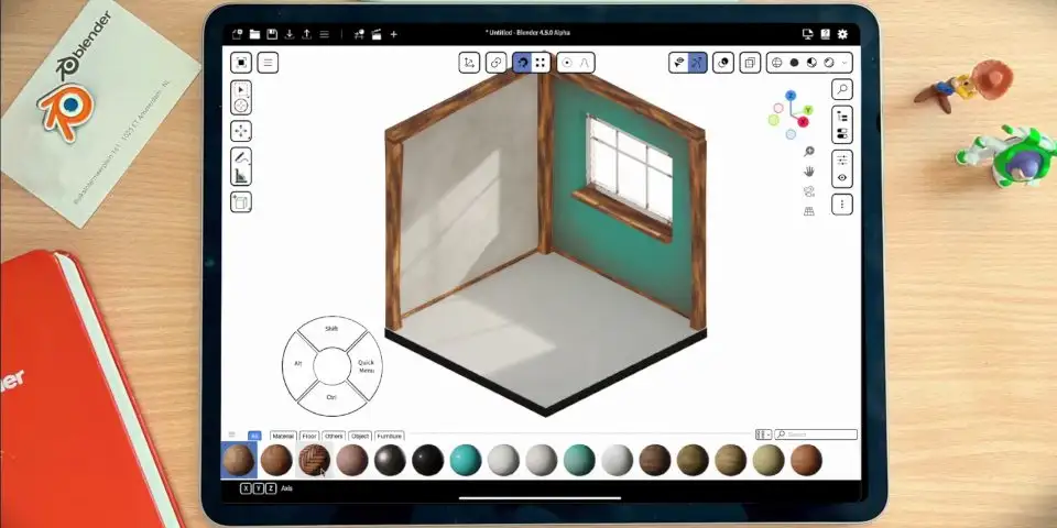 Blender支持平板设备