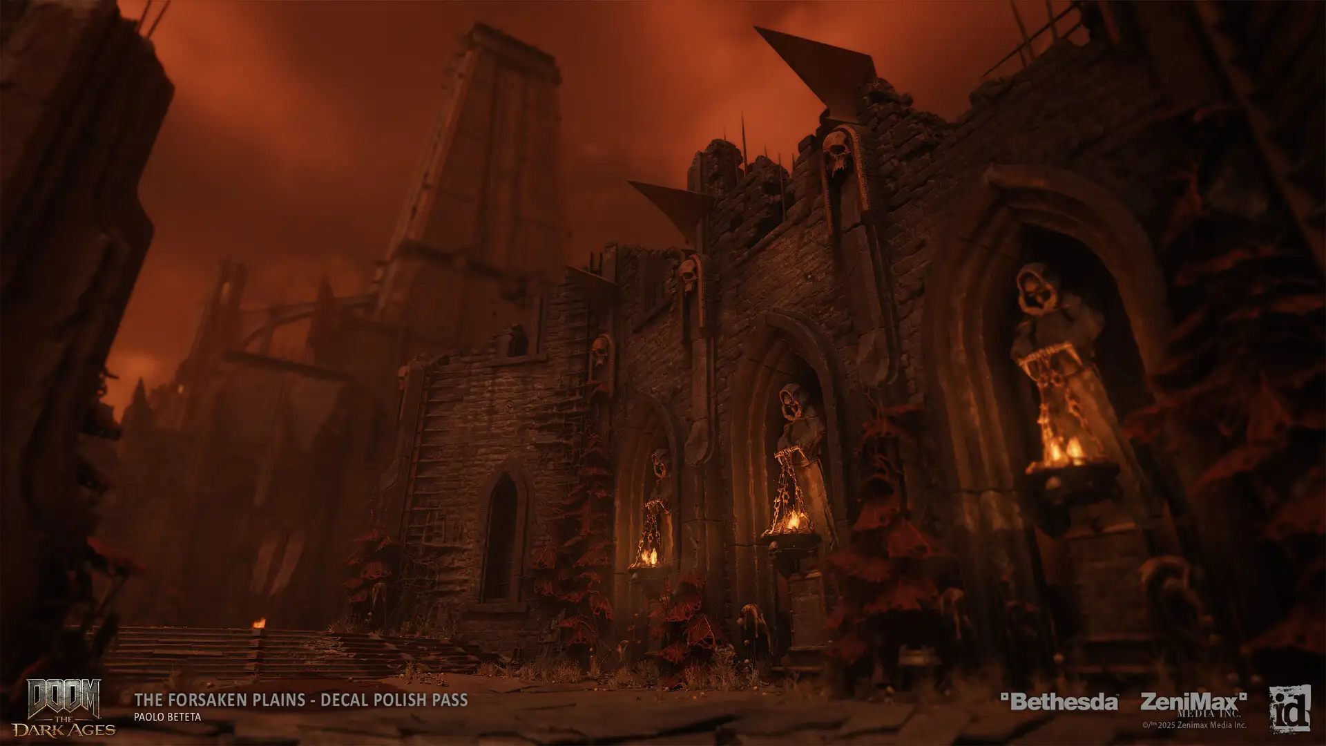 ​《毁灭战士：黑暗时代》：开发者亲手打造的艺术概念图​​，揭秘中世纪废土美学​​-次世代模型库