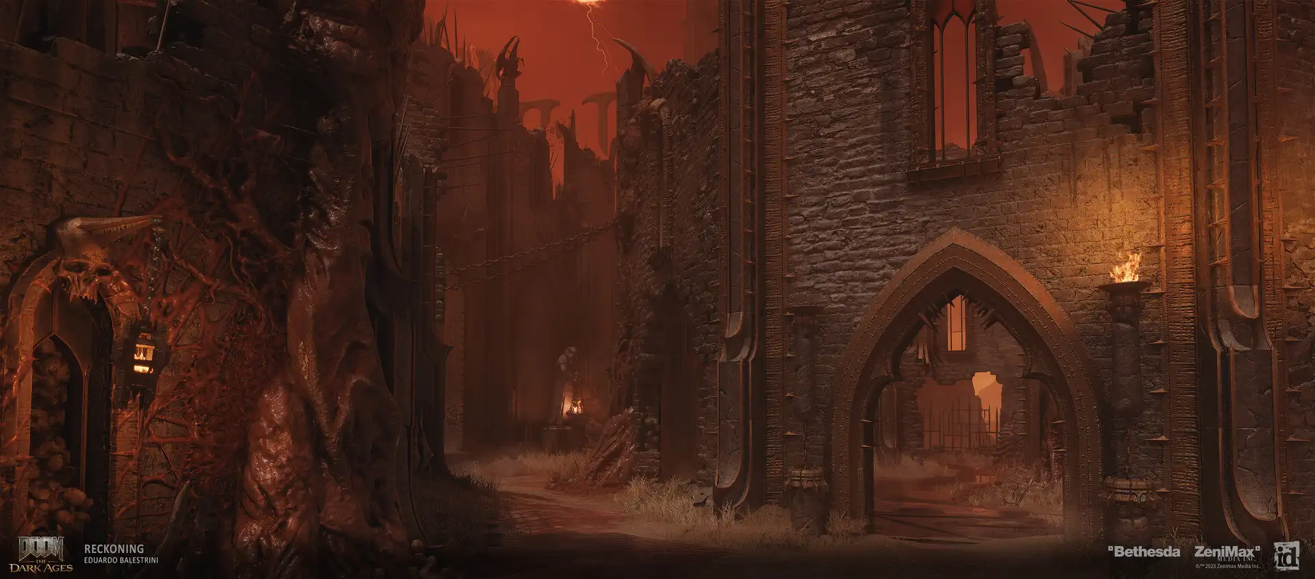 ​《毁灭战士：黑暗时代》：开发者亲手打造的艺术概念图​​，揭秘中世纪废土美学​​-次世代模型库