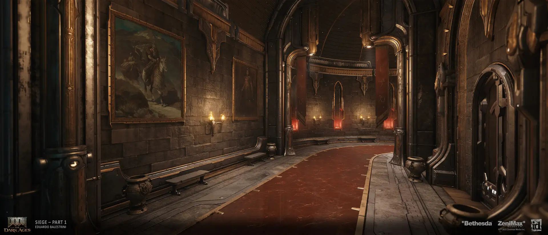 ​《毁灭战士：黑暗时代》：开发者亲手打造的艺术概念图​​，揭秘中世纪废土美学​​-次世代模型库