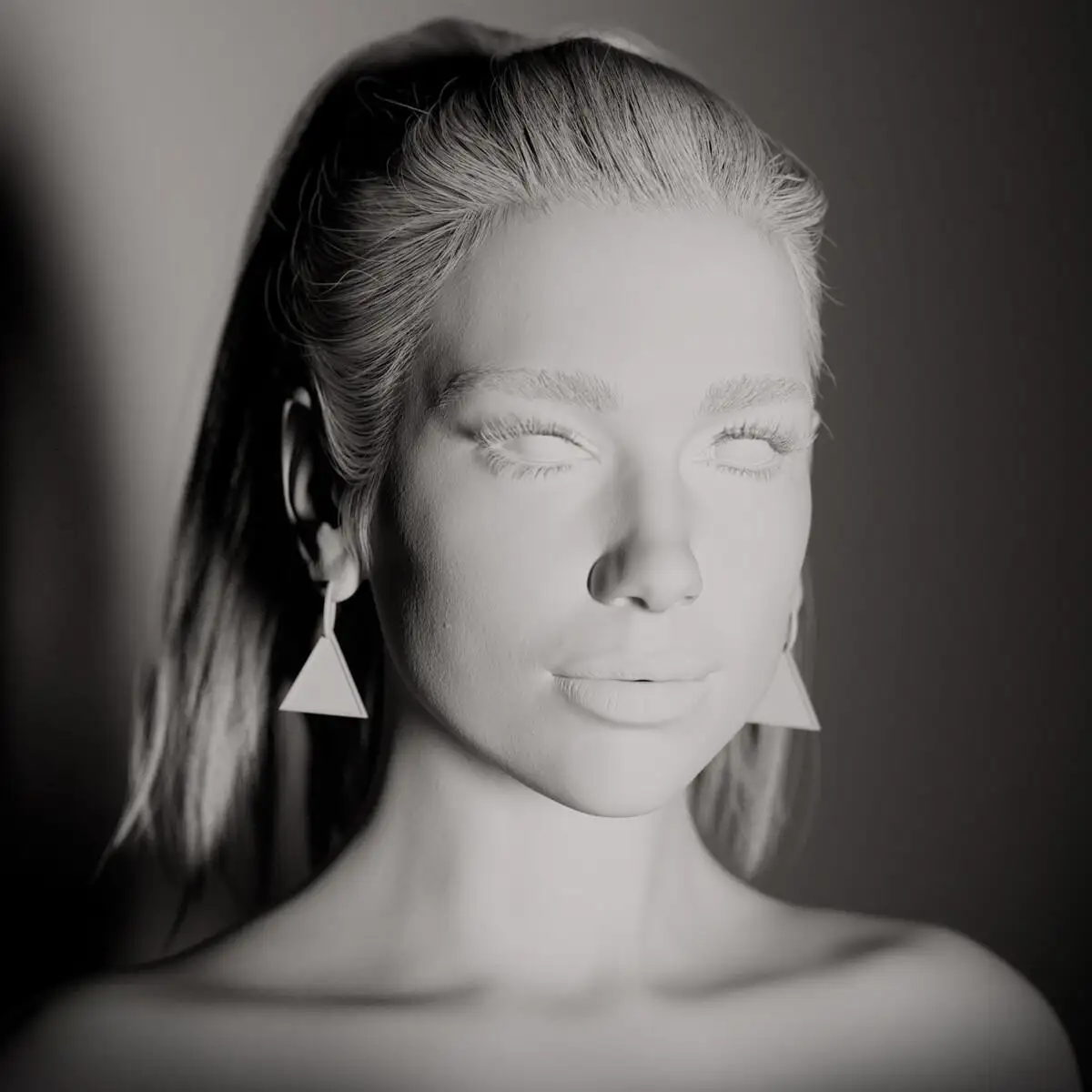 Dua Lipa 3D 肖像白模