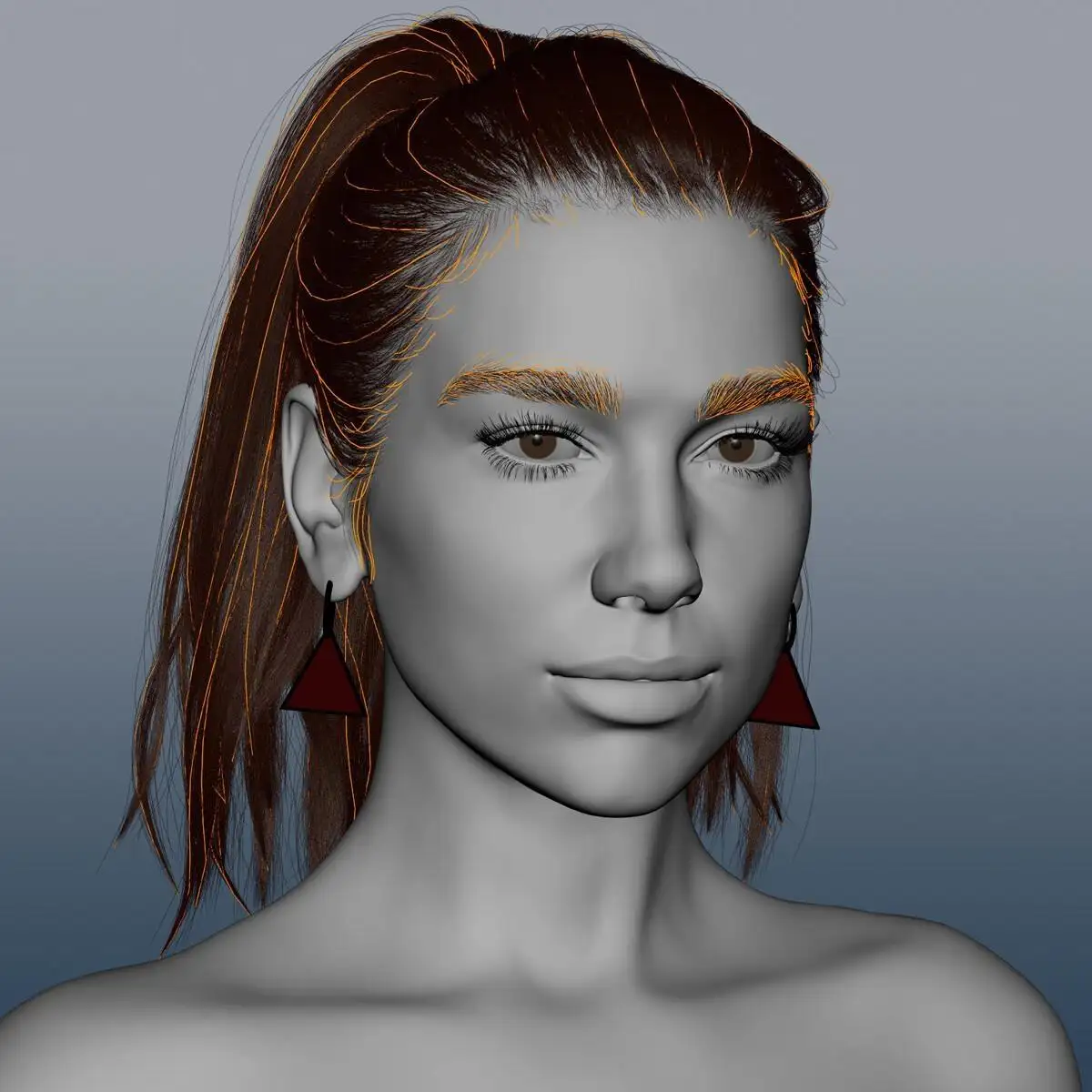 Dua Lipa 3D 肖像作品