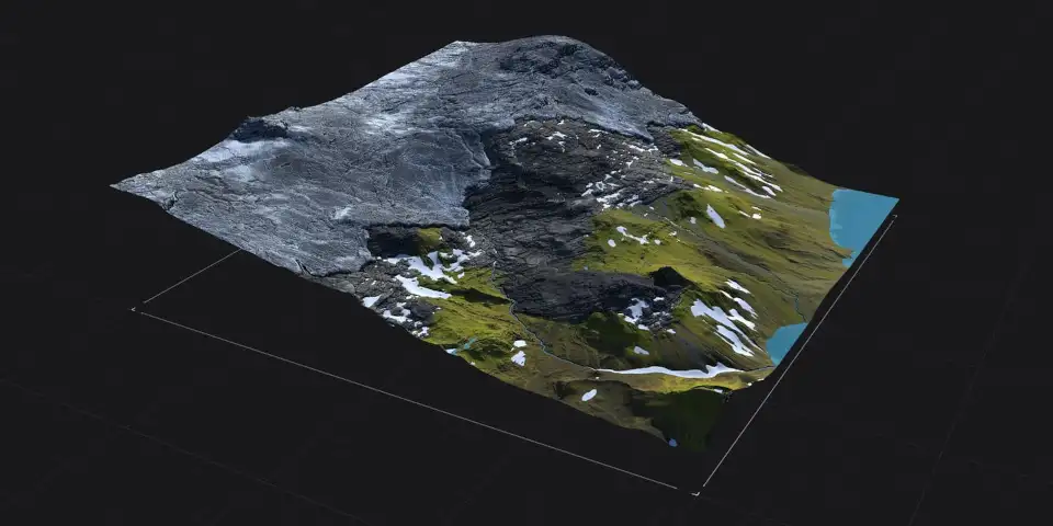 Gaea 2.2 雪地与冰川地貌生成节点 程序化地形生成软件 Gaea 2.2