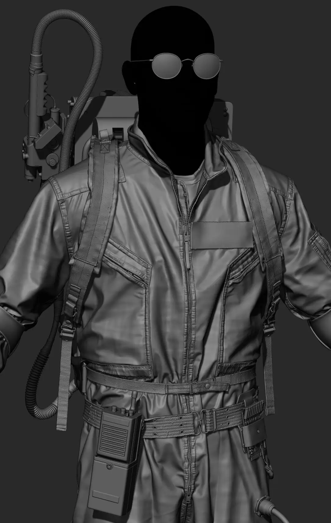 《捉鬼敢死队》主角以3D形式重现，使用ZBrush和UE 5.6制作-次世代模型库