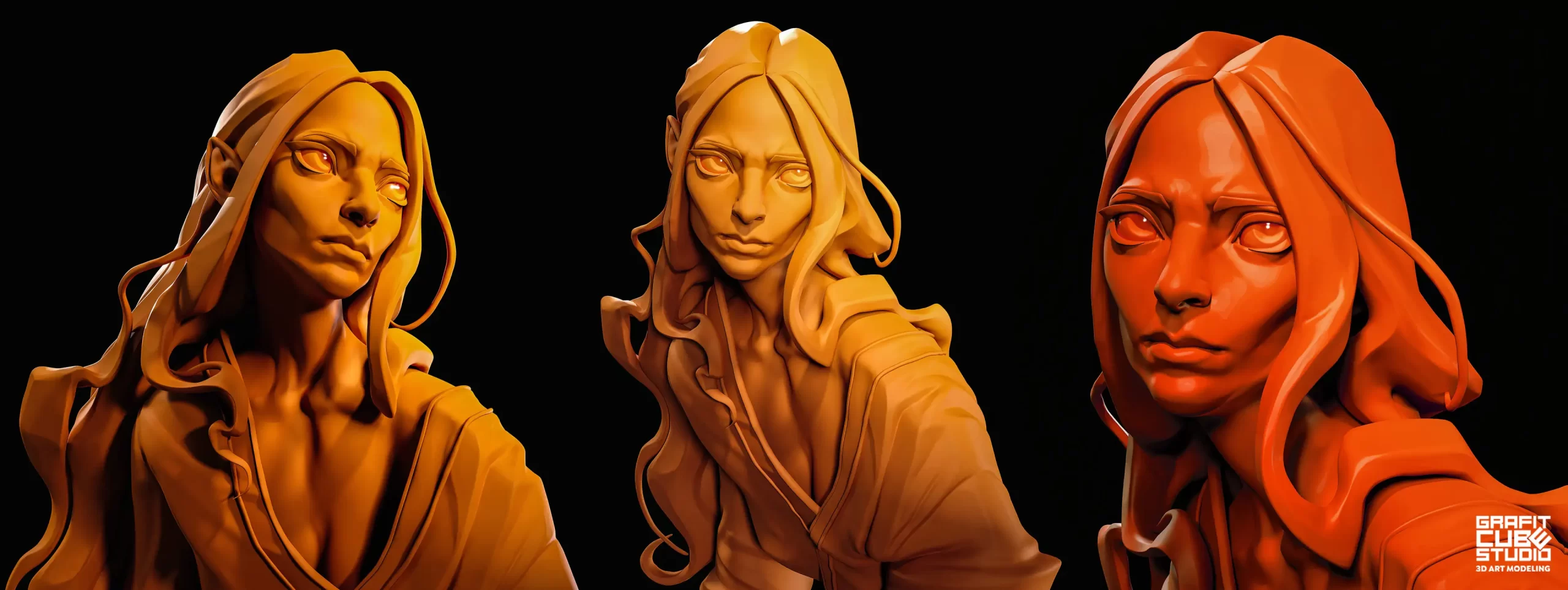 ​【3D艺术家必看】这个暗夜精灵的眼睛会说话！-次世代模型库