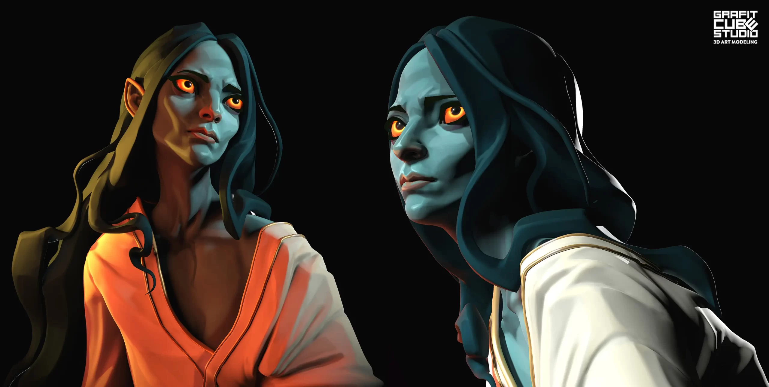 ​【3D艺术家必看】这个暗夜精灵的眼睛会说话！-次世代模型库