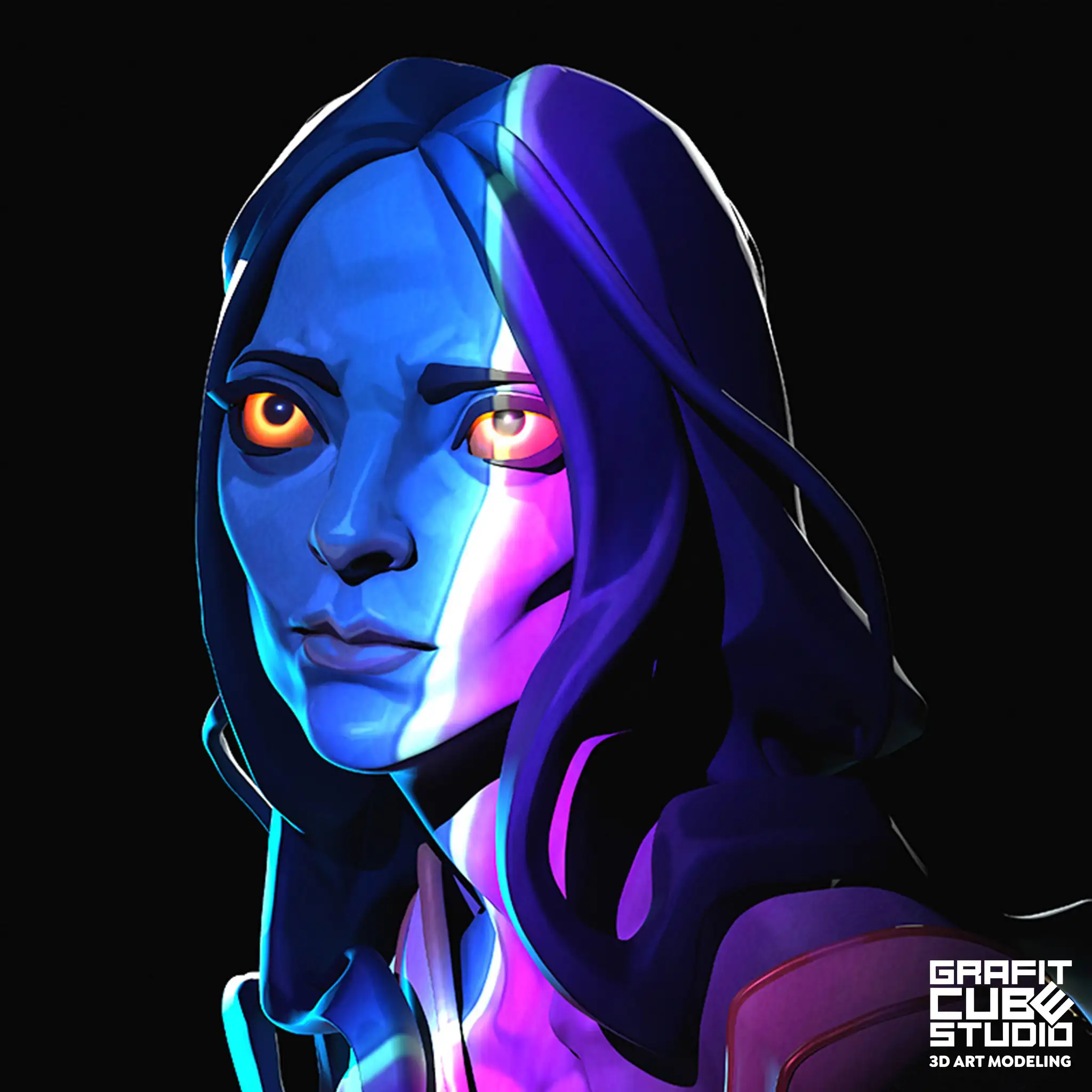 ​【3D艺术家必看】这个暗夜精灵的眼睛会说话！-次世代模型库