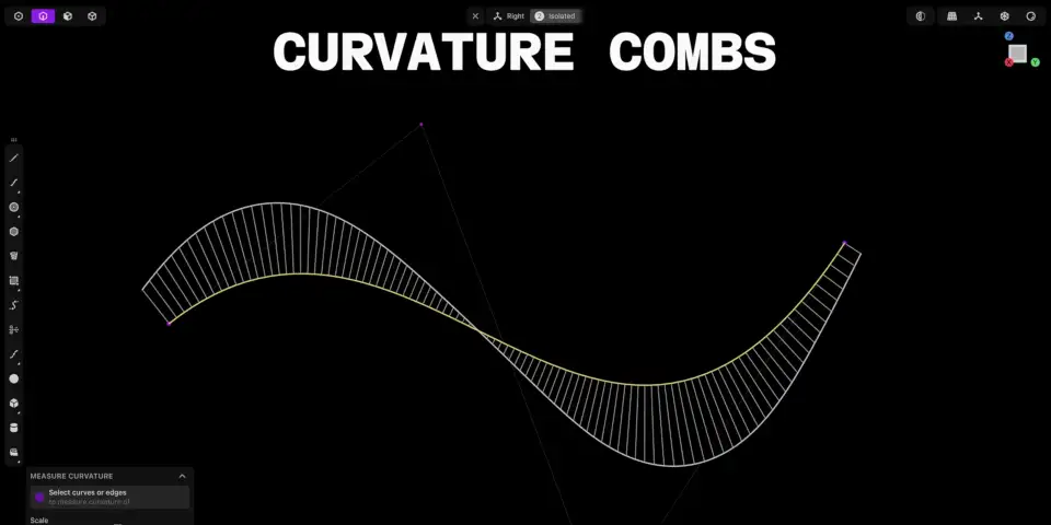 Plasticity 2025.2 curvature comb