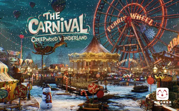 沉浸式奇幻嘉年华主题公园\游乐园环境