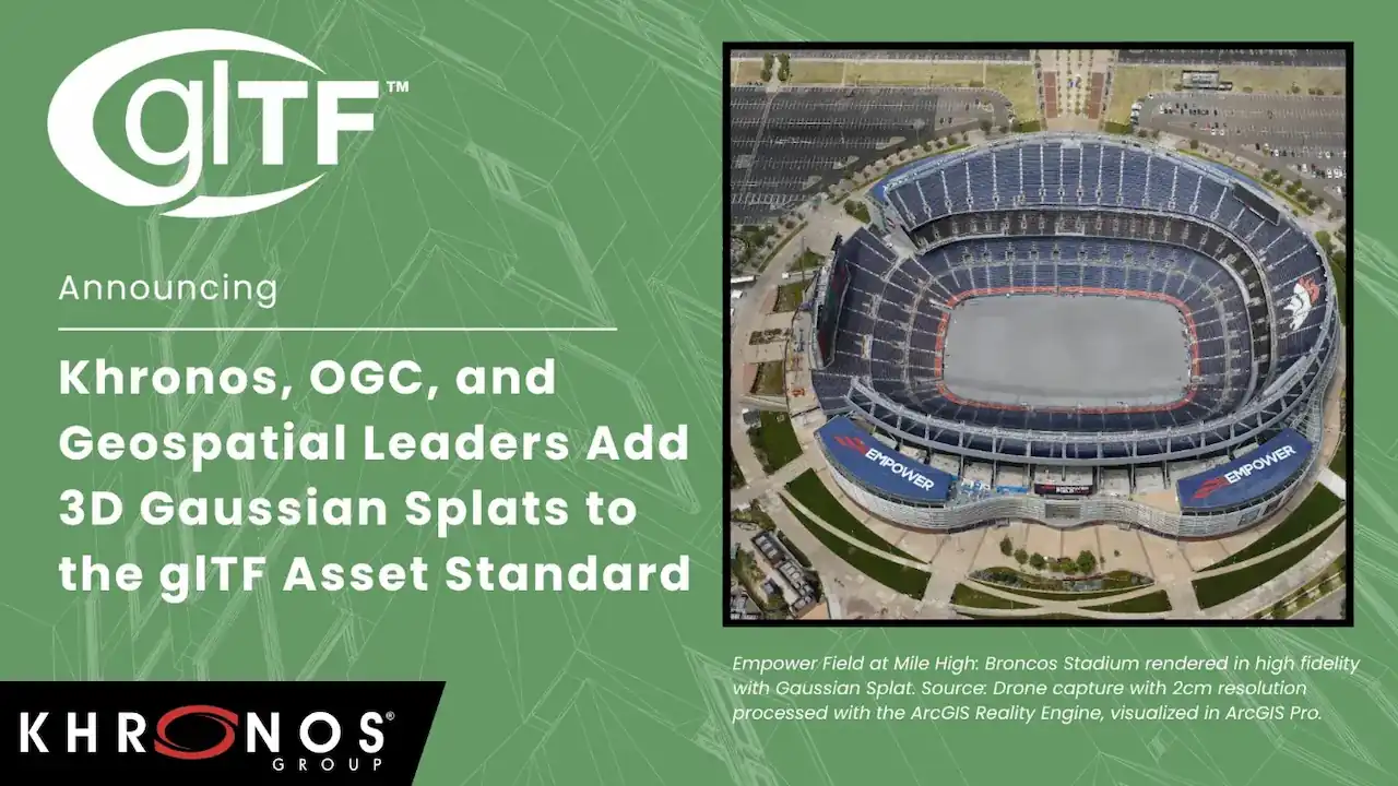 3D Gaussian Splats整合进3D资产格式glTF标准