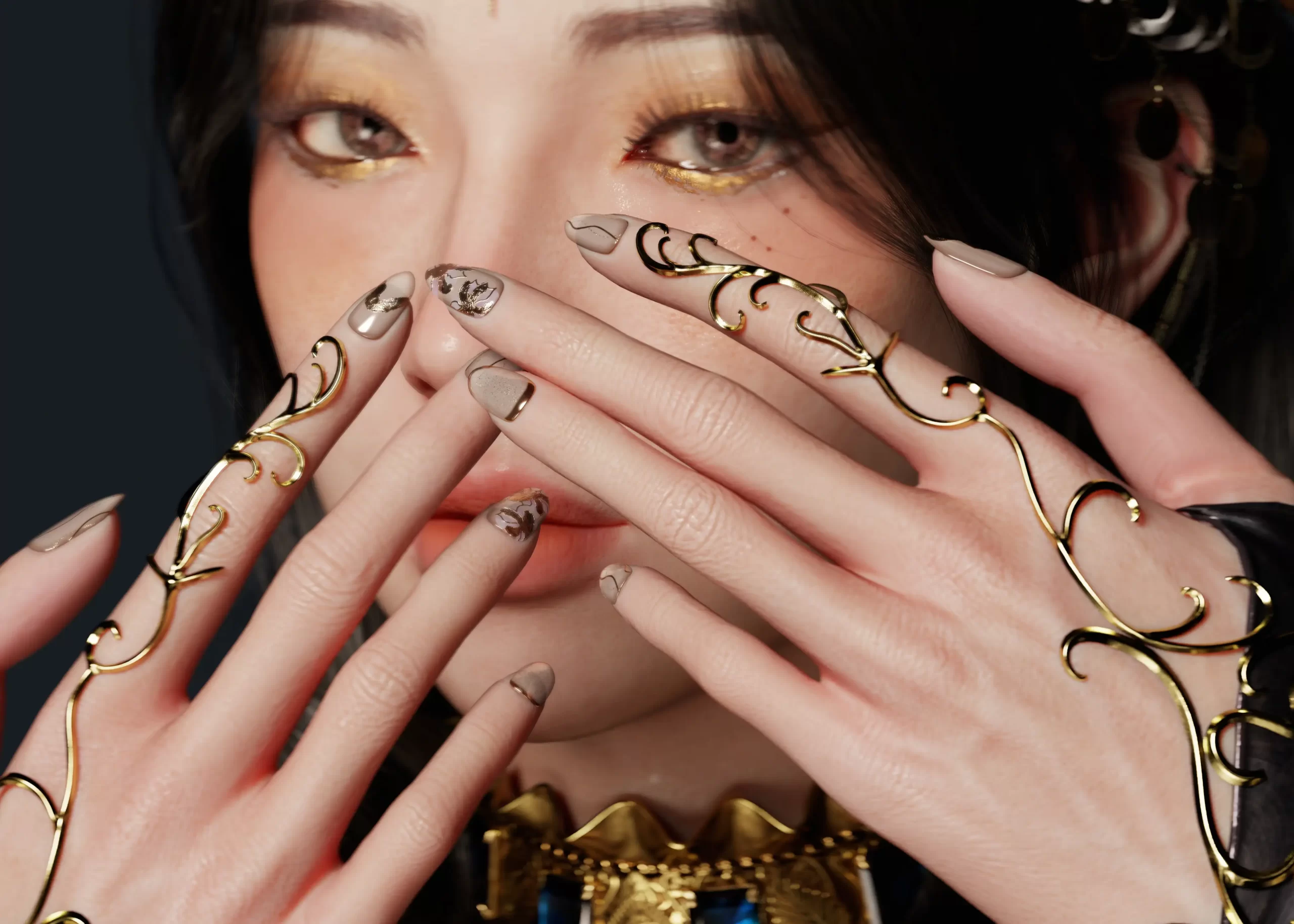 融合东西方美学的3D奇幻女祭司角色:李东贤的3D角色美学与技术工作流揭秘-次世代模型库 融合东西方美学的3D奇幻女祭司角色:李东贤的3D角色美学与技术工作流揭秘-次世代模型库