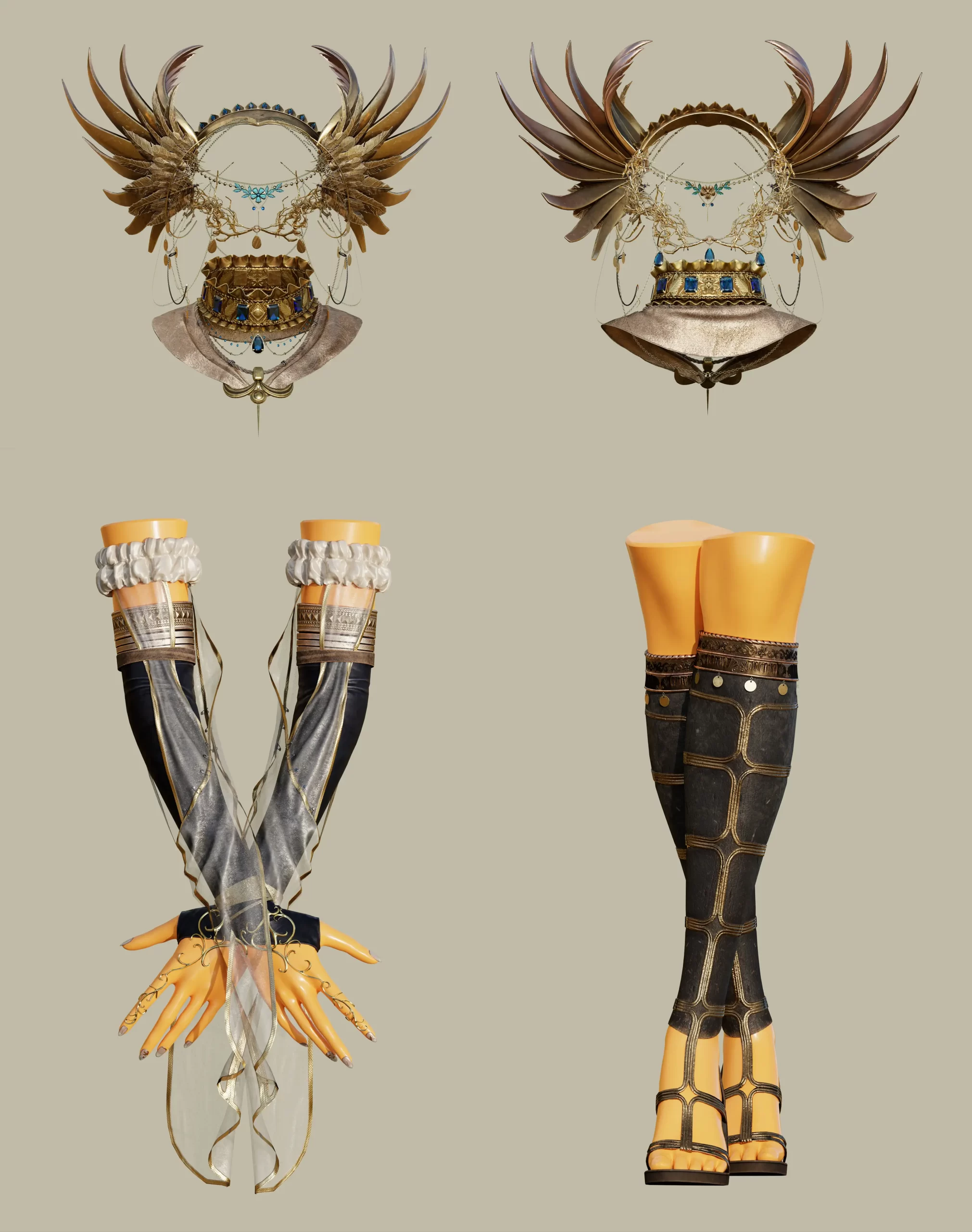 融合东西方美学的3D奇幻女祭司角色:李东贤的3D角色美学与技术工作流揭秘-次世代模型库 融合东西方美学的3D奇幻女祭司角色:李东贤的3D角色美学与技术工作流揭秘-次世代模型库