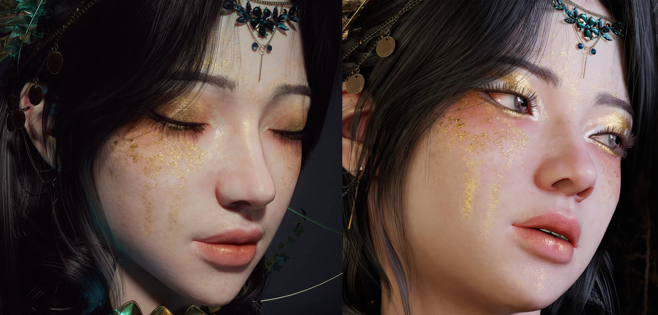 融合东西方美学的3D奇幻女祭司角色:李东贤的3D角色美学与技术工作流揭秘-次世代模型库 融合东西方美学的3D奇幻女祭司角色:李东贤的3D角色美学与技术工作流揭秘-次世代模型库